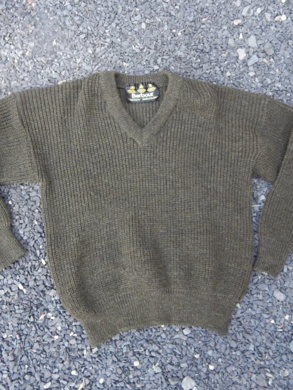 Mens Barbour Knit Mock Neck Sweater Size 38 Made In England